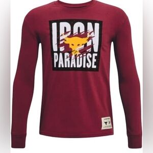 Under Armour Boys' Project Rock Long Sleeve Shirt - Medium YMD 10/12